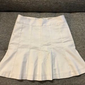 Banana Republic White Trumpet Skirt 4P